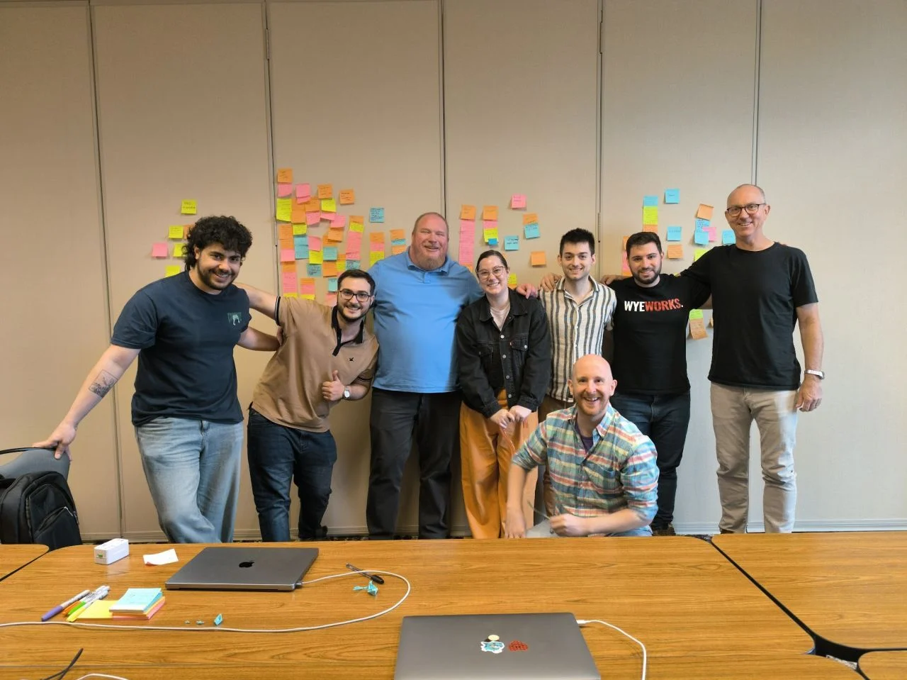 Martín Hounie at a product team workshop.
